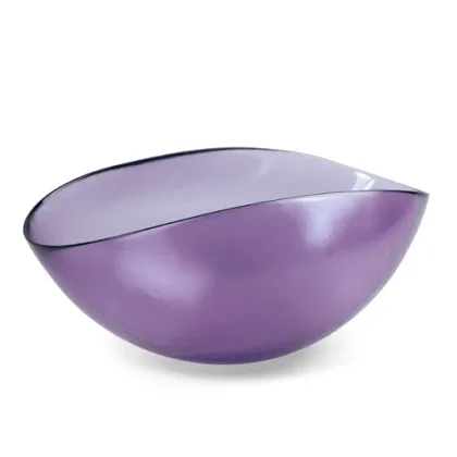 Zdjęcie Fioletowa dekoracyjna misa ze szkła murano