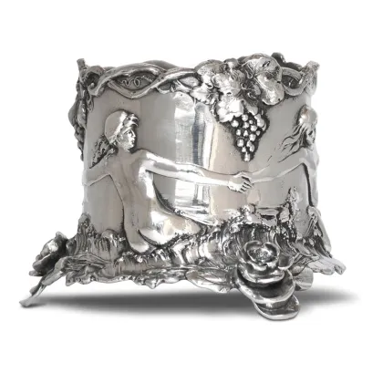 Picture Art Nouveau pewter wine rack