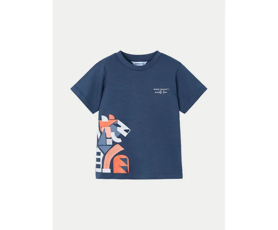 obrazek 1 Mayoral T-Shirt 3029 Granatowy Regular Fit
