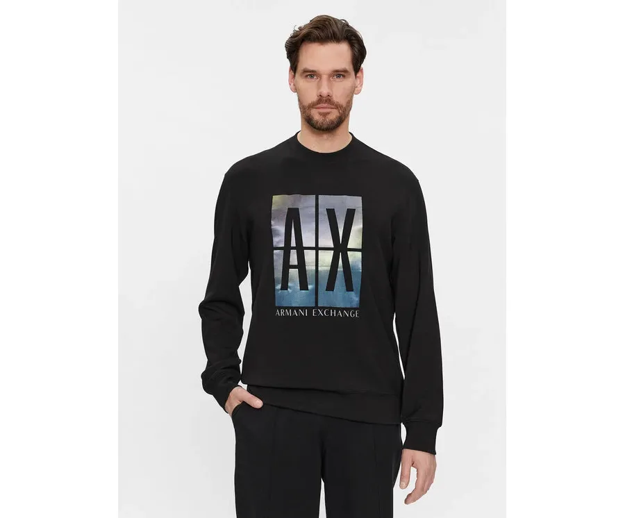 obrazek 1 Armani Exchange Bluza 3DZMJE ZJZDZ 1200 Czarny Regular Fit