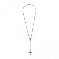 Picture Stylish rosary with 2mm bead balls - Zaramella Argenti