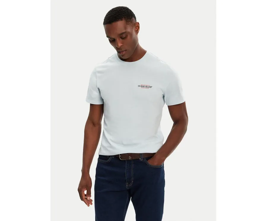 obrazek 1 Guess Jeans T-Shirt M4YI55 K8HM0 Błękitny Regular Fit