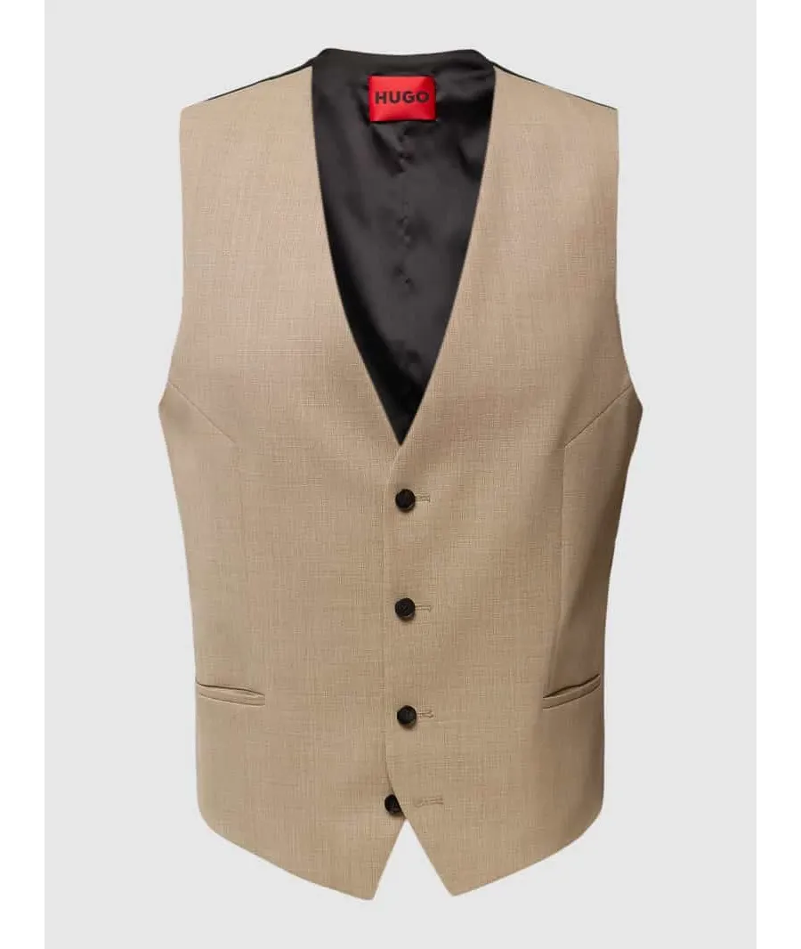 obrazek 1 Kamizelka z lamowanymi kieszeniami model ‘Vin’