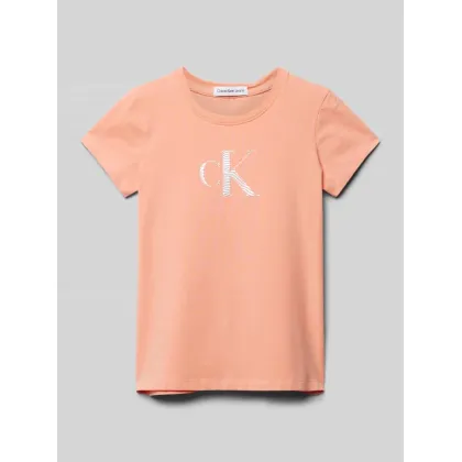 Zdjęcie T-shirt z o kroju slim fit z nadrukiem z logo