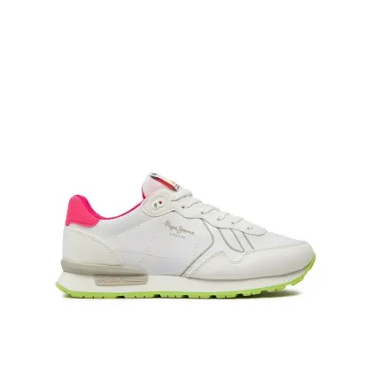 Zdjęcie Pepe Jeans Sneakersy Brit Neon W PLS40011 Biały