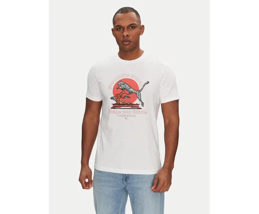 obrazek 1 Puma T-Shirt Bonsai 629634 Biały Regular Fit