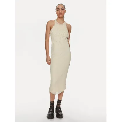 Zdjęcie Patrizia Pepe Sukienka koktajlowa 2A2735/K186-W362 Écru Slim Fit