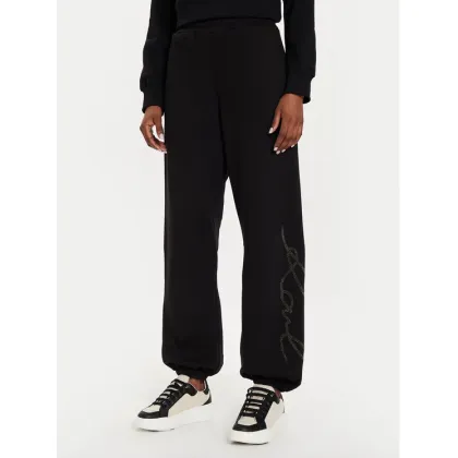 Zdjęcie KARL LAGERFELD Spodnie dresowe 245W1053 Czarny Regular Fit
