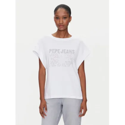 Zdjęcie Pepe Jeans T-Shirt Lira PL505996 Biały Regular Fit