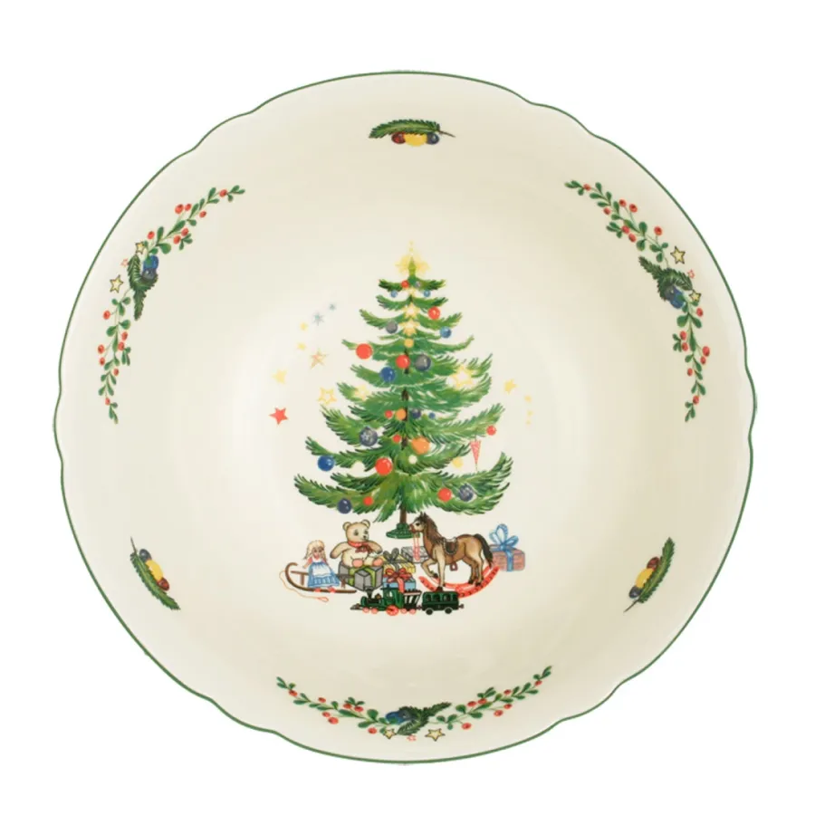 obrazek 2 Duża porcelanowa miska 23 cm ze świątecznym zdobieniem - Seltmann Weiden