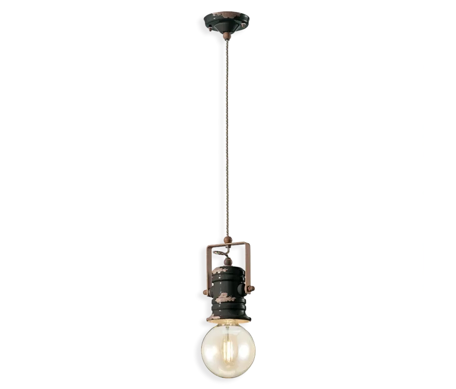 obrazek 2 Stylowa mała lampa wisząca Urban w stylu retro z Włoch
