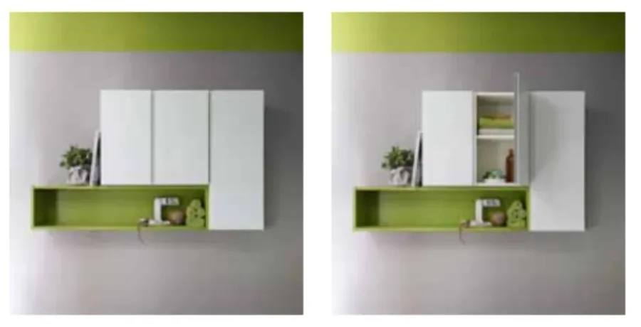 obrazek 4 Minimalistyczny komplet mebli łazienkowych - Birex