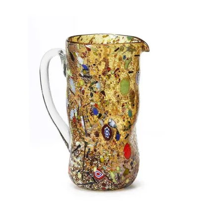 Zdjęcie Niepowtarzalny dzbanek z włoskiego szkla murano (25 cm)