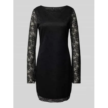 Zdjęcie Sukienka koronkowa o lekko taliowanym kroju z okrągłym dekoltem model ‘WENDY’