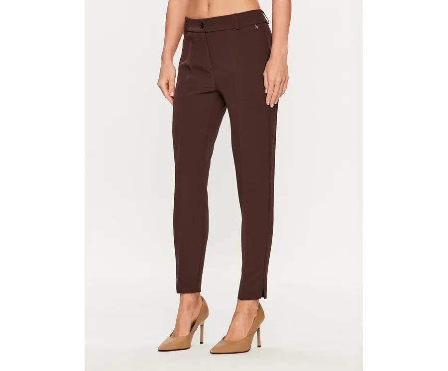 obrazek 1 Maryley Spodnie materiałowe 23IB52Z/41CO Brązowy Regular Fit