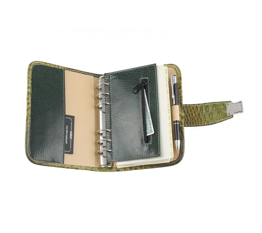 obrazek 2 Elegancki zielony organizer tygodniowy z planerem jako akcesorium biurowe