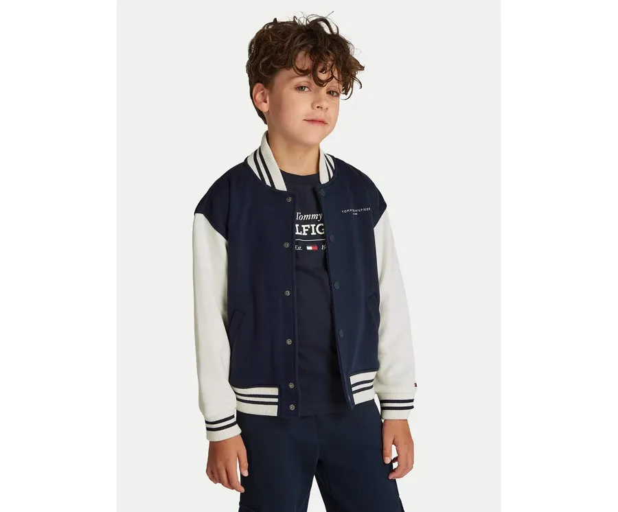 obrazek 1 Tommy Hilfiger Bluza Mini Corp Logo KS0KS00624 Granatowy Regular Fit