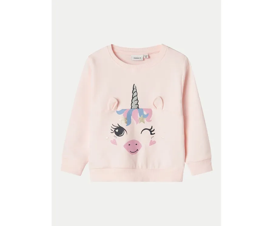 obrazek 1 NAME IT Bluza 13232088 Różowy Regular Fit