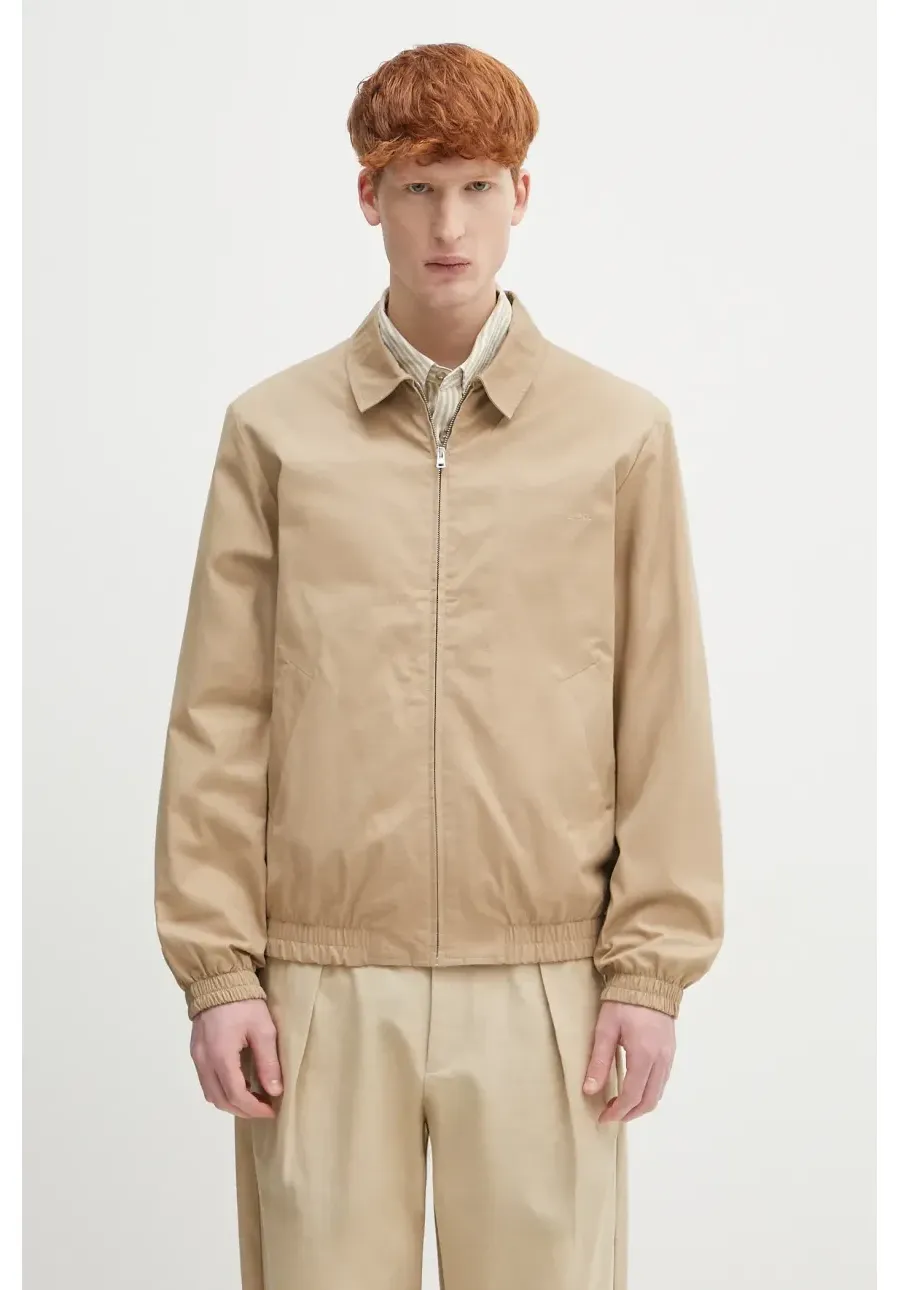 obrazek 1 A.P.C. kurtka bawełniana Blouson Gilbert kolor beżowy przejściowa COGZR.H02922