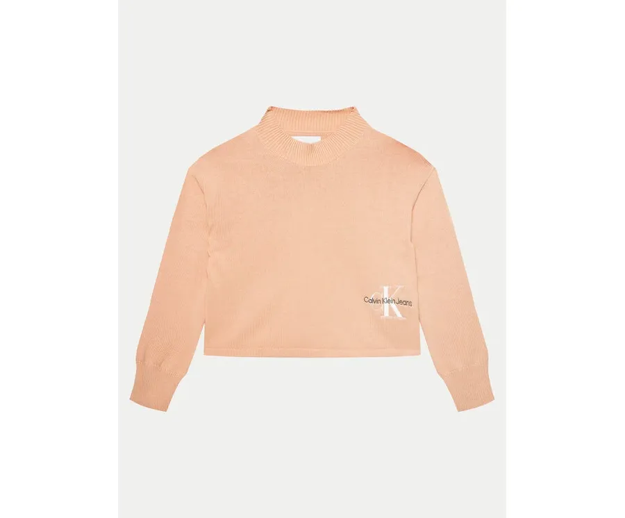 obrazek 1 Calvin Klein Jeans Sweter Monogram IG0IG02548 Różowy Regular Fit