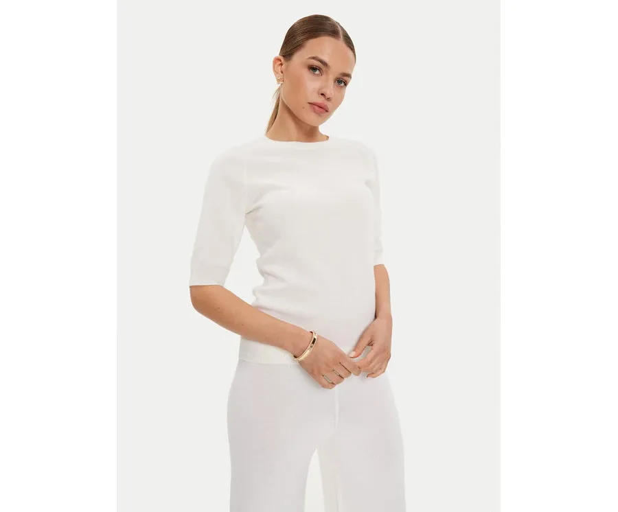 obrazek 1 Max Mara Leisure Sweter Cima 24263660 Biały Regular Fit