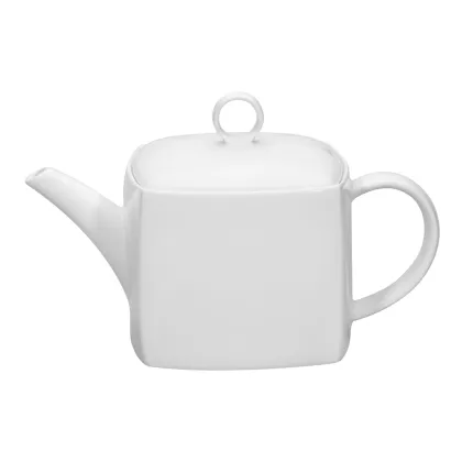 Picture Luxurious Carré White porcelain tea pot - Vista Alegre