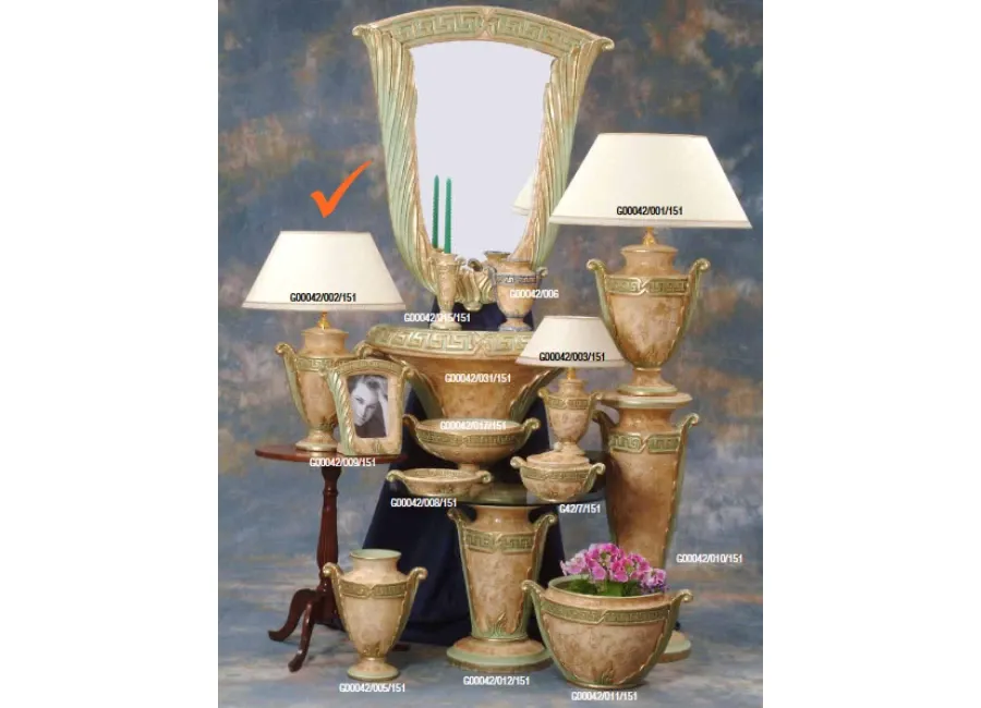 obrazek 1 Oryginalna włoska ceramiczna lampa salonowa