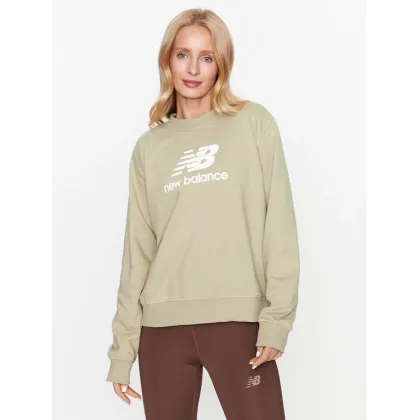 Zdjęcie New Balance Bluza Essentials Stacked Logo French Terry Crewneck WT31532 Zielony Regular Fit