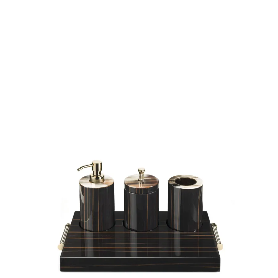 picture 1 An exclusive container made of shiny ebony for the bathroom - Arcahorn