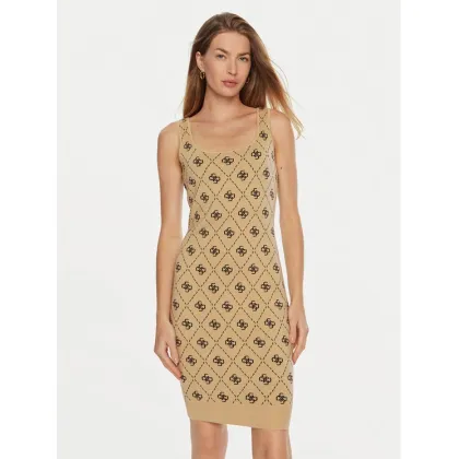 Zdjęcie Guess Sukienka dzianinowa Sarah W4BK98 Z3JD2 Beżowy Slim Fit