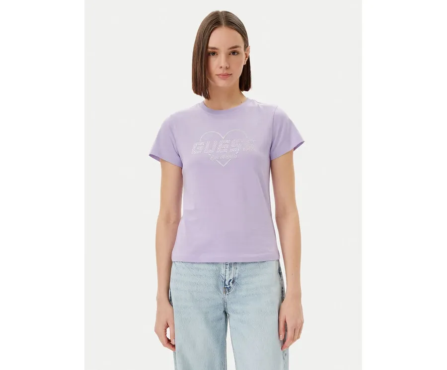 obrazek 1 Guess T-Shirt V5GI10 K9RM1 Fioletowy Regular Fit