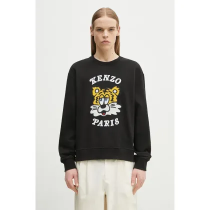 Zdjęcie Kenzo bluza bawełniana x Verdy kolor czarny z aplikacją FF58SW2394MF.99J