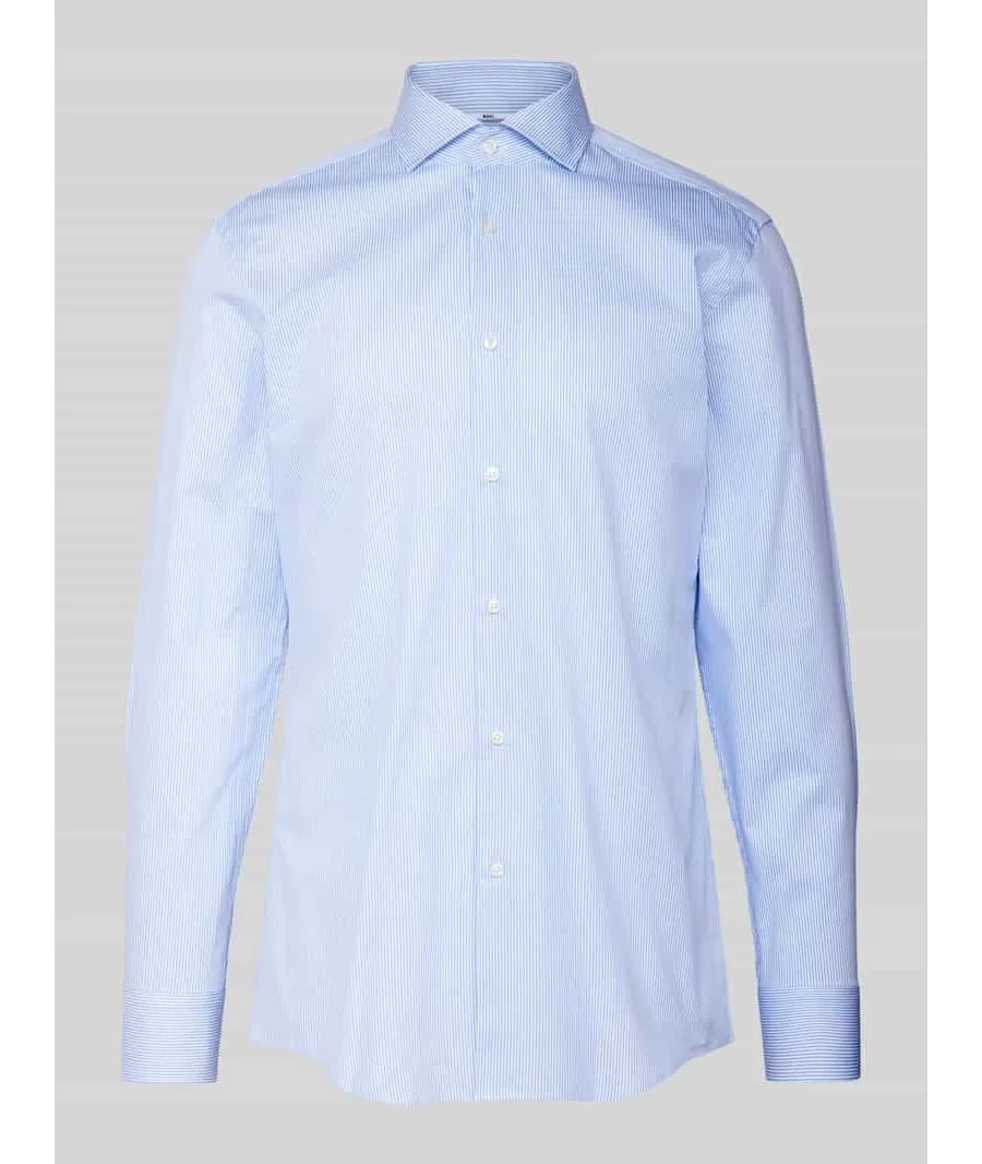 obrazek 1 Koszula biznesowa o kroju slim fit z kołnierzykiem typu cutaway model ‘Hank’