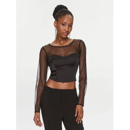 Zdjęcie Rinascimento Bluzka CFC0116823003 Czarny Slim Fit
