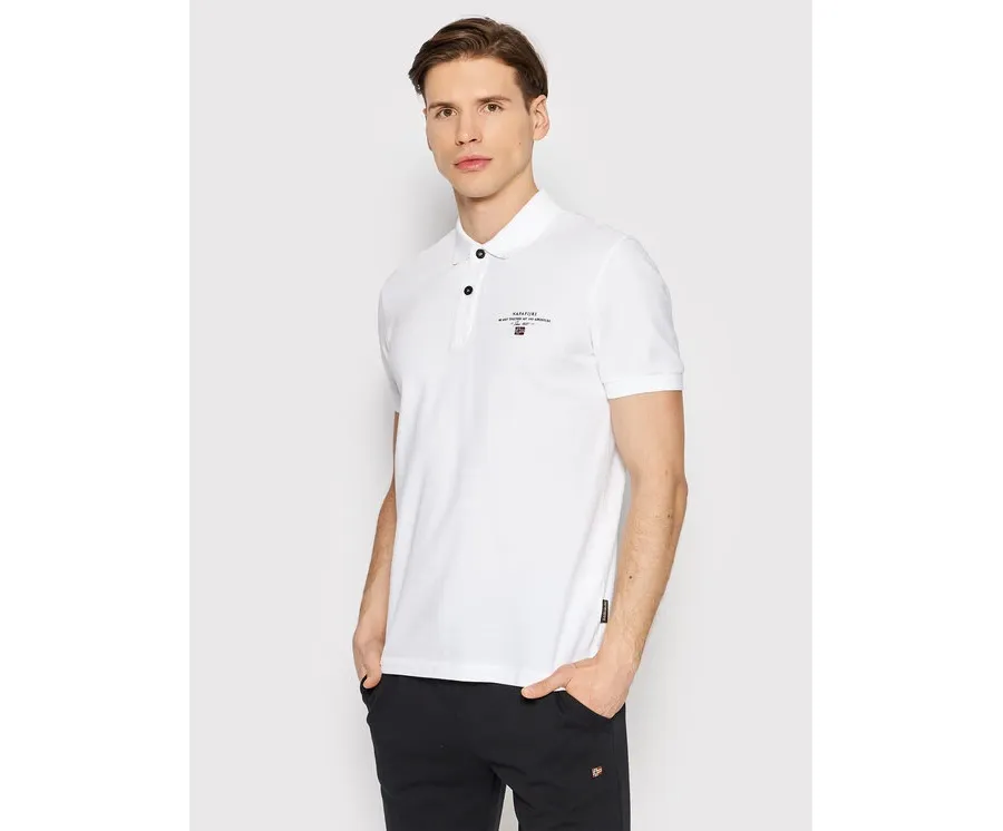 obrazek 1 Napapijri Polo Elbas NP0A4GDL Biały Regular Fit