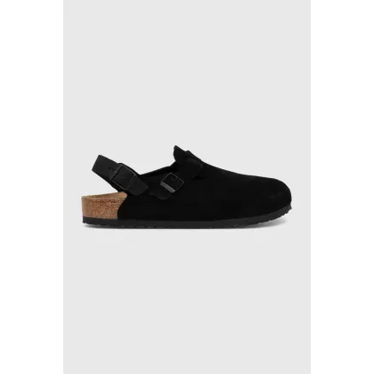 Zdjęcie Birkenstock klapki zamszowe Tokio męskie kolor czarny 1028337