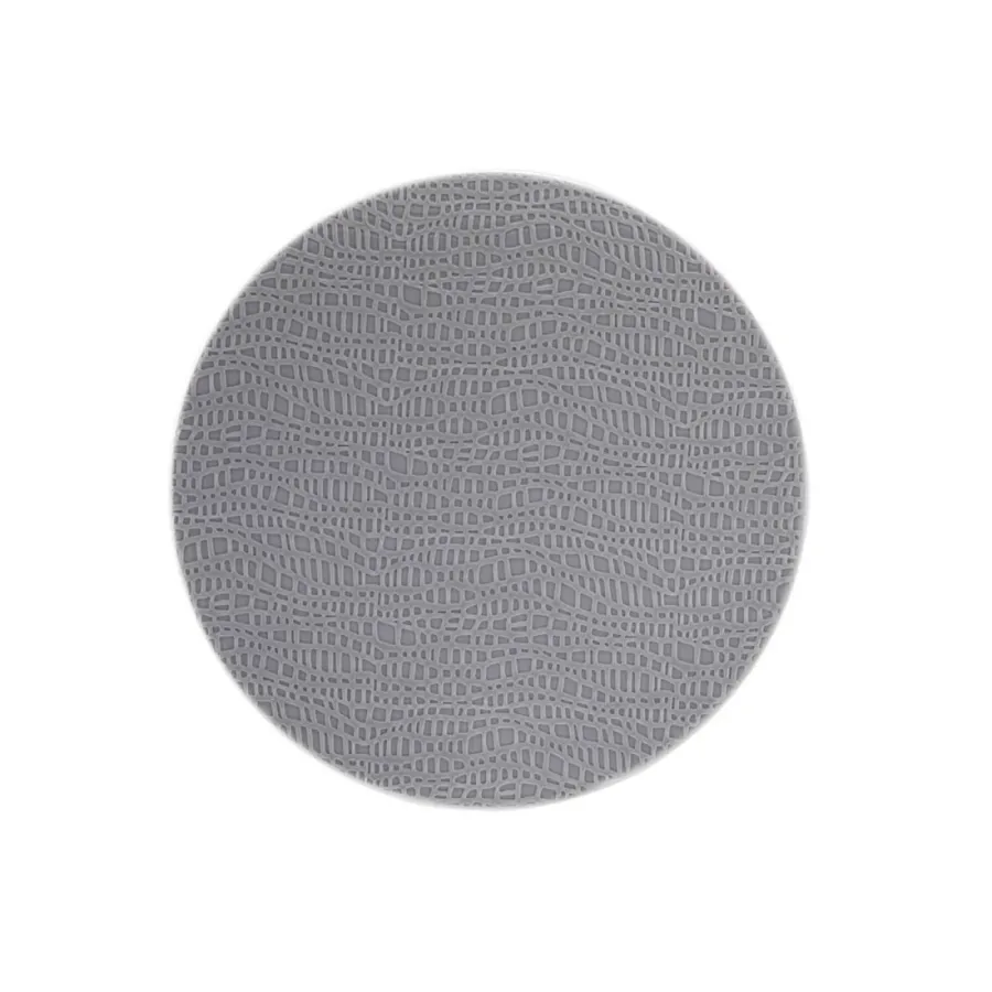 obrazek 1 Porcelanowy okrągły talerz do chleba 16,5 cm zdobiony szarym motywem - Seltmann Weiden