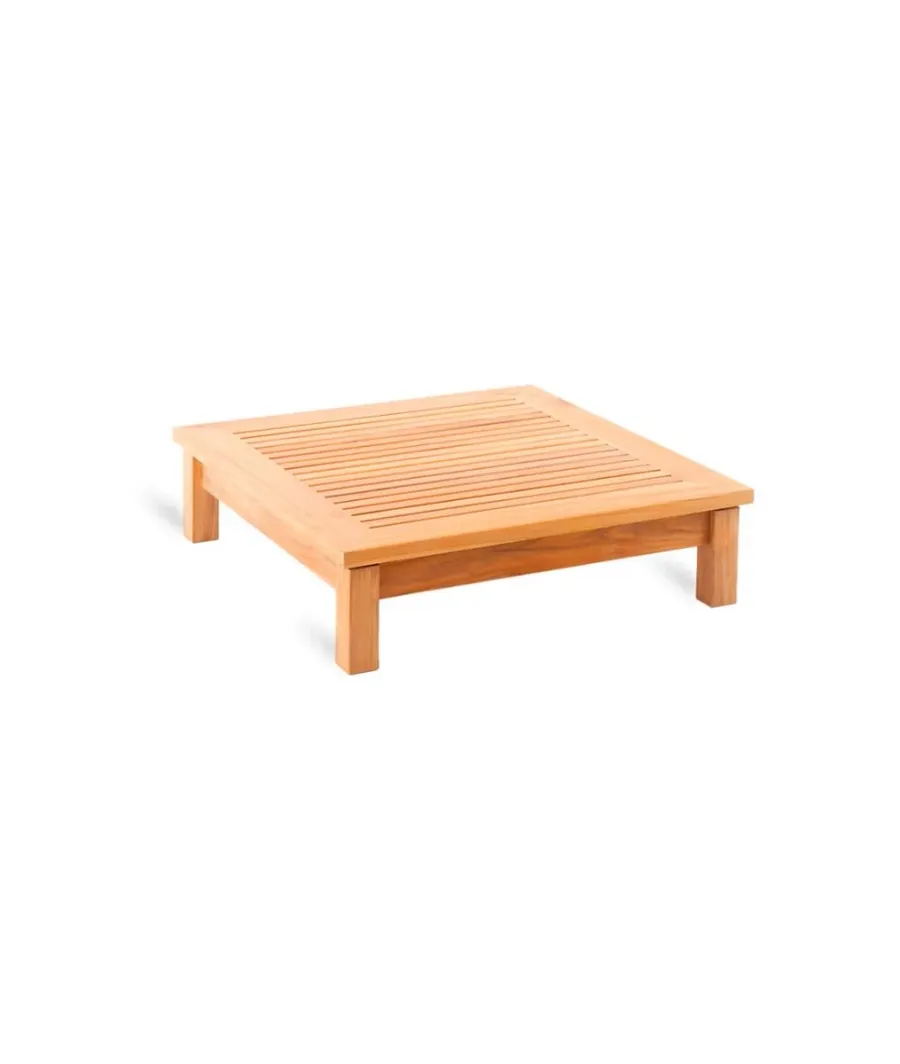 obrazek 1 Elegancki kwadratowy stolik kawowy wykonany z drewna tekowego do ogrodu