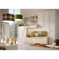 Zdjęcie Sofa z falowanymi, drewnianymi bokami z wysuwaną szufladą w zestawie - Ferretti e Ferretti