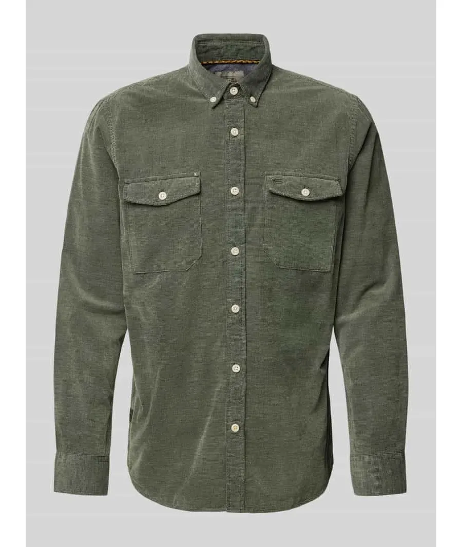 obrazek 1 Koszula casualowa o kroju regular fit z kołnierzykiem typu button down