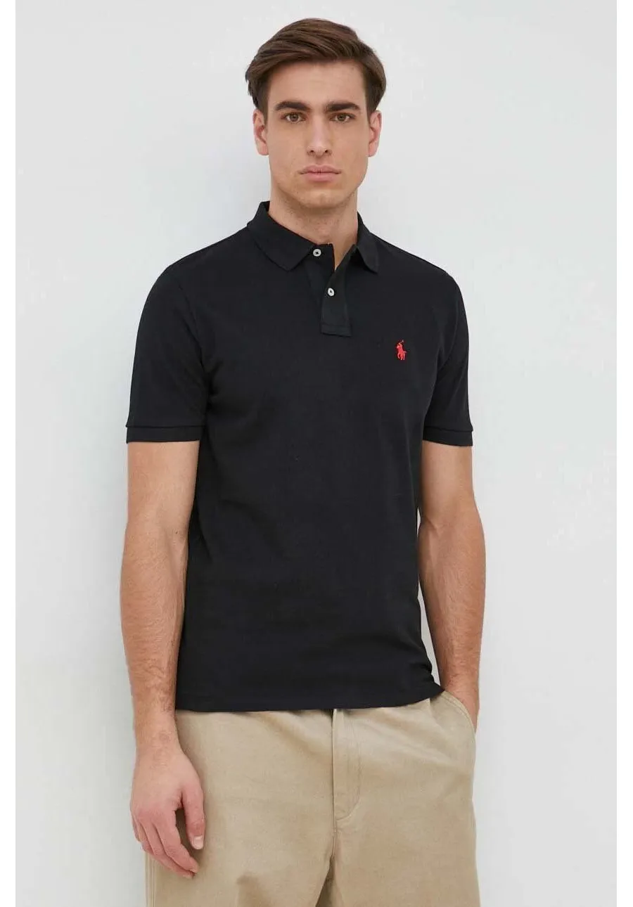 obrazek 1 Polo Ralph Lauren polo bawełniane kolor czarny gładki
