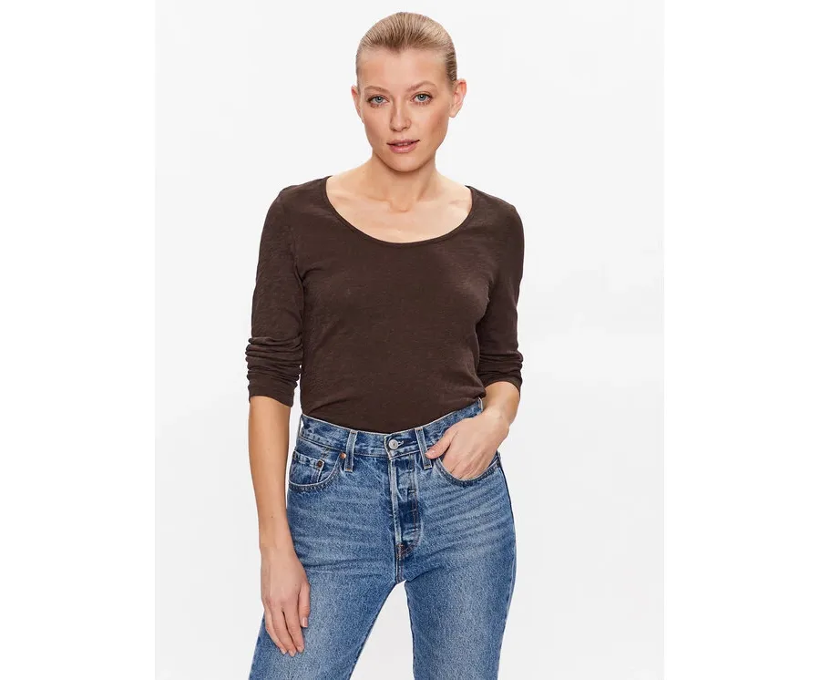 obrazek 1 Marc O'Polo Bluzka 302226152515 Brązowy Regular Fit