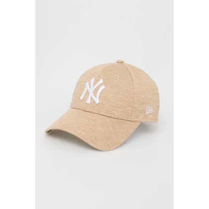 Zdjęcie New Era czapka z daszkiem kolor żółty z aplikacją NEW YORK YANKEES