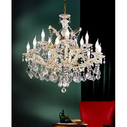 Zdjęcie Włoski żyrandol wykonany ze szkła