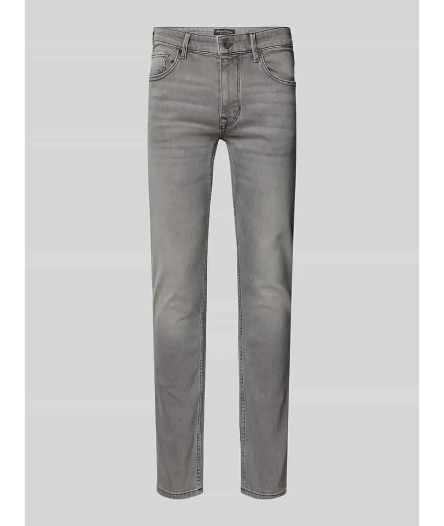 obrazek 1 Jeansy o kroju straight fit z naszywką z logo