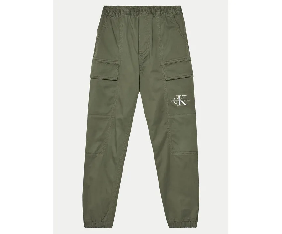 obrazek 1 Calvin Klein Jeans Joggery Essential IB0IB02270 Zielony Regular Fit