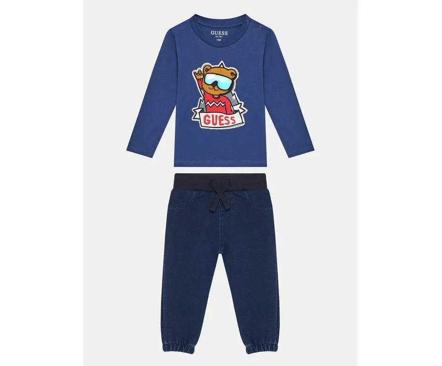 obrazek 1 Guess Komplet bluzka i spodnie I4BG09 I3Z13 Kolorowy Regular Fit