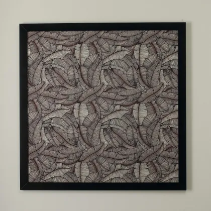 Zdjęcie Wyjątkowa rama z wzorem liści z czarnym wykończeniem