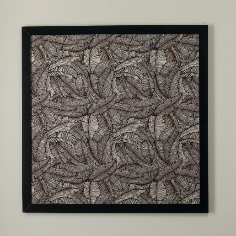 obrazek 1 Wyjątkowa rama z wzorem liści z czarnym wykończeniem