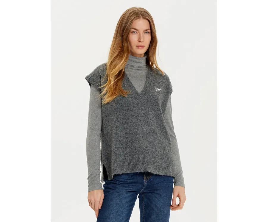 obrazek 1 Liu Jo Sweter WF4432 MA49P Szary Regular Fit